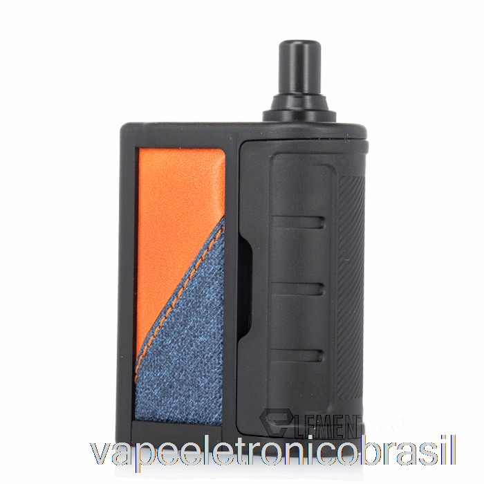 Vape Recarregável Vandy Vape Rhino 50w Pod Mod Kit Marrom Azul Couro